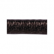 Cordon plate Cuir synthétique Métallique Anthracite 3mm 2m