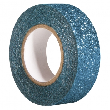 59925389 - 4006166499067 - Rayher - Bande scintillante, bleu coelin, 15mm, rouleau 5m - 2
