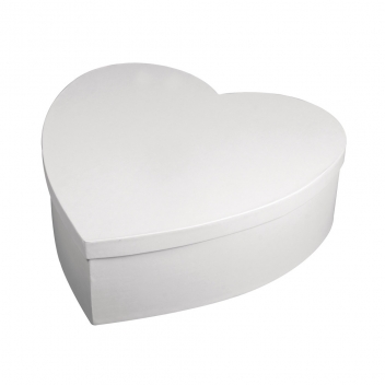 67293102 - 4006166120336 - Rayher - Boîte Coeur pap.mâché,FSC Rec 100%,ø30cm, blanc, 10cm - 5