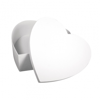 67293102 - 4006166120336 - Rayher - Boîte Coeur pap.mâché,FSC Rec 100%,ø30cm, blanc, 10cm