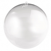 Boule en plastique cristal en 2 parties 14 cm pour guirlande LED