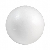 Boule en polystyrène, pleine, 10 cm ø - 1 pièce