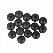 Perles en bois Noir mat 1 cm 35 pièces