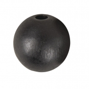 Perles en bois Noir mat 3 cm 4 pièces