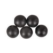 Perles en bois Noir mat 3 cm 4 pièces