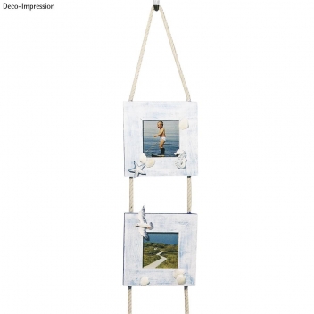 62281000 - 4006166287633 - Rayher - Cadre en bois p. photo FSC Mix Credit, 10x1cm, avec cordon