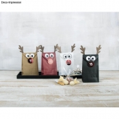 Chiffres et déco pour Calendrier de l\'Avent Renne Rudolf