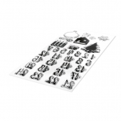 Tampon Transparent Clear Stamps Chiffres pour Calendrier de l\'Avent