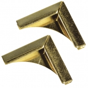 Coins en métal pour livres Doré 21x21 mm 4 pièces
