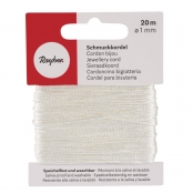 Cordon bijou 1mm Bleu foncé 20m