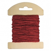 Cordon en papier 1,2mm Rouge tuile 10m