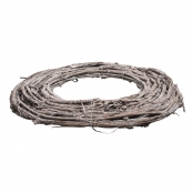 Couronne de vignes balayé Blanc 30cm