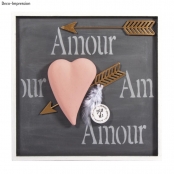 Flèches de Cupidon Déco métallique Doré 16 cm 2 pièces