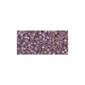 Perle Miyuki Delica 11/0 Rainbow transp. dépoli Lilas