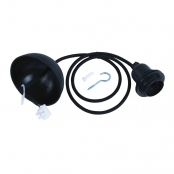 Suspension pour lampe avec douille E27 Noir