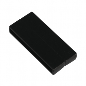 Fermoir magnétique lisse en 2 pièces, noir, 43mm, 1 pièce