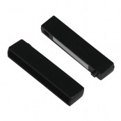 Fermoir magnétique lisse en 2 pièces Noir 43mm