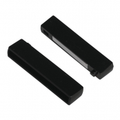Fermoir magnétique lisse en 2 pièces, noir, 43mm, 1 pièce