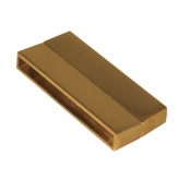 Fermoir magnétique lisse en 2 pièces, or, 43mm, 1 pièce