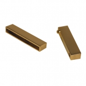 Fermoir magnétique lisse en 2 pièces, or, 43mm, 1 pièce