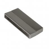 Fermoir magnétique lisse en 2 pièces, platine, 43mm, 1 pièce