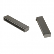 Fermoir magnétique lisse en 2 pièces, platine, 43mm, 1 pièce