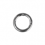 Fermoir clip rond 25mm Argenté