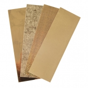 Feuille de cire Tons d\'or 20x6,5cm 4 couleurs triées