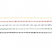 Ficelle bicolore Assortiment 5 couleurs