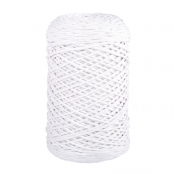 Fil à crocheter Tressé Braidy Recycling 2mm Blanc
