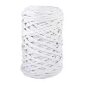 Fil à crocheter Tressé Braidy Recycling 4mm Blanc