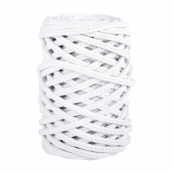 Fil à crocheter Tressé Braidy Recycling 6mm Blanc