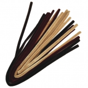 Fil chenille Tons bruns 50 cm Assortiment de 10 pièces
