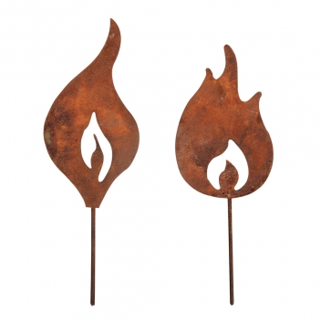 46553638 - 4006166811548 - Rayher - Flammes en métal à piquer Cuivre 5x13cm 2 pièces - 3