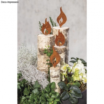 46553638 - 4006166811548 - Rayher - Flammes en métal à piquer Cuivre 5x13cm 2 pièces - 2