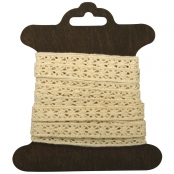 Ruban dentelle Galon Lorena Beige 1cm 3m