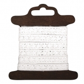 Ruban dentelle Galon Lorena Blanc 1cm 3m