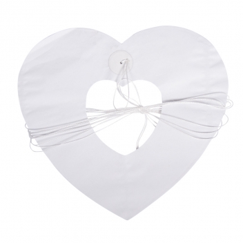 87076102 - 4006166824203 - Rayher - Guirlande en papier Coeur silhouette, blanc, 300x17,5x17cm, 1 pce.