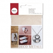 Feuille à dorure 9x9cm Cuivré Doré et Argenté 6 feuilles