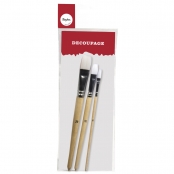 Kit pinceaux spécial vernis colle 3 pièces
