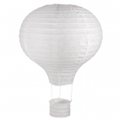 Montgolfière Lampion en papier 30 cm Blanc