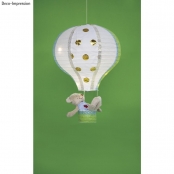 Montgolfière Lampion en papier 30 cm Blanc