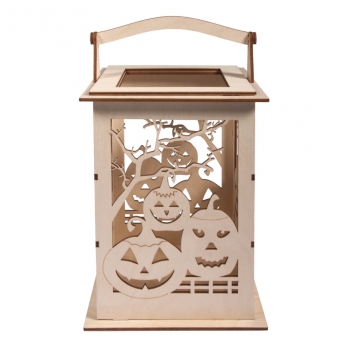 62893505 - 4006166417894 - Rayher - Lanterne en bois motif Citrouille Idéal à Halloween 26,5cm - 7