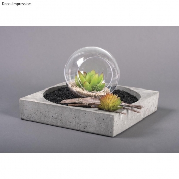 55753000 - 4006166480850 - Rayher - Mini Plante Grasse Succulente Artificielle Echeveria 4,5 x 3 cm