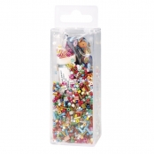 Perles en verre avec fil Assortiment 90g