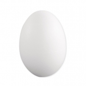Oeuf en polystyrène, plein, hauteur 12 cm