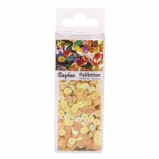 Sequin lisses 6mm Jaune irisé 4000 pièces