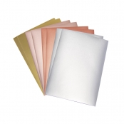 Papier effet métallique mat A4 8 pièces