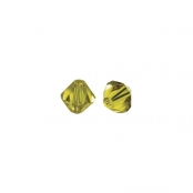 Perles cristal Swarovski Elements Jaune d\'or 4 mm 50 pièces