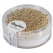 Perles en plastique 2,5 mm Doré 240 pièces
